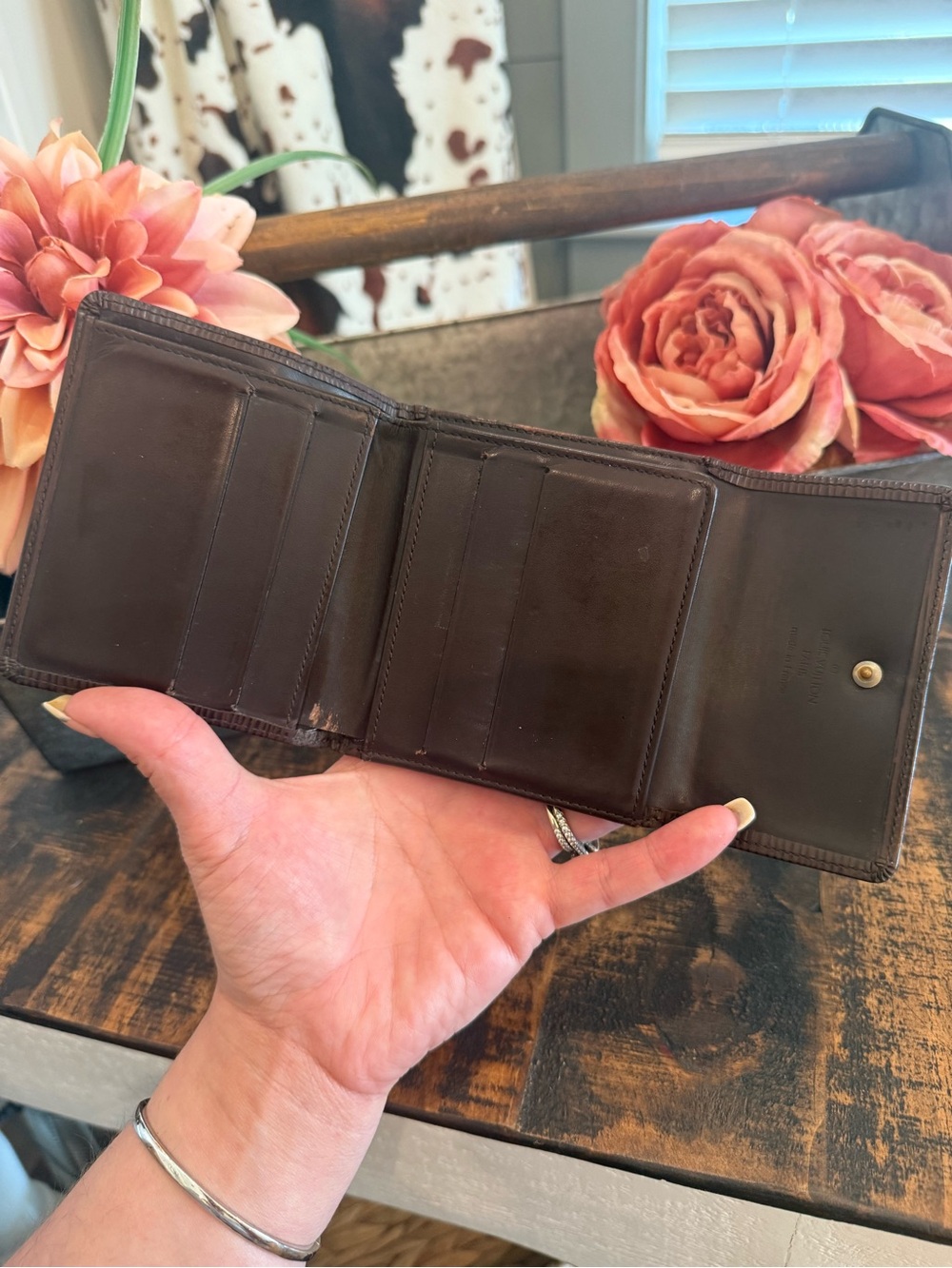 Louis Vuitton Dark Purple/Gray Elise Epi Wallet SP0032 - Picture 6 of 9